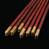 Qiannianlianmu Rosewood Chopsticks with Platinum Copper Head - 10 Pairs Gift Set