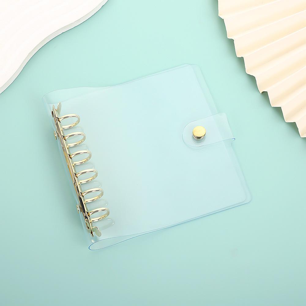 Wide A7 Loose Leaf DIY Document Bag Binder PVC Storage Pocards Collect Book Diary Agenda Planner DIY Cover Album