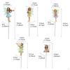 5x Garden Mini Fairies Figurines Tiny Accessories Cartoon Miniature Fairy Sculptures