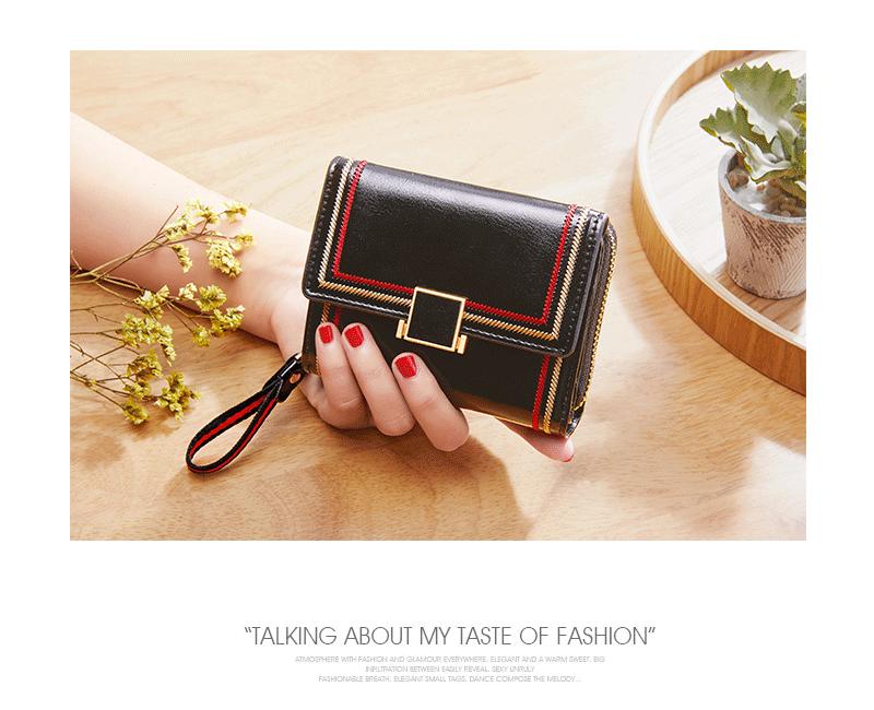 2025 Women's Retro Oil Wax Leather Accordion Wallet - Multi-Card Slot, Zipper, Short Style