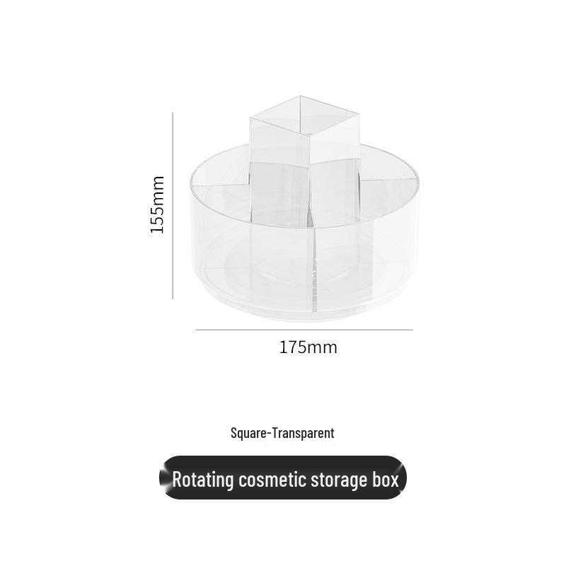 Aijada Drehbarer Kosmetik-Organizer für Schminktisch - Aufbewahrungsbox für Lippenstift & Accessoires