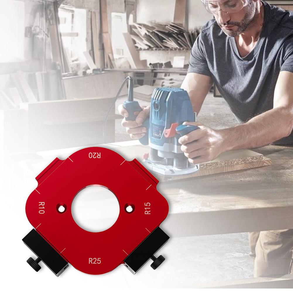 Arcs Angle Positioning Template Aluminum Alloy R-angle Arc Mold Multi-Function DIY Cutting Template for Woodworking Projects
