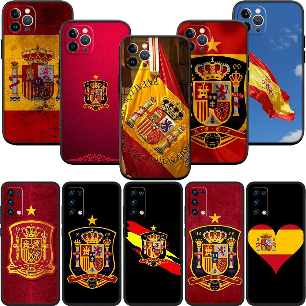 PP57 Spain Flag Soft Shell Phone Case for Xiaomi Xiaomi Poco M4 M5 M6 M7 X3 X6 X7 F8 Ultra Pro GT NFC