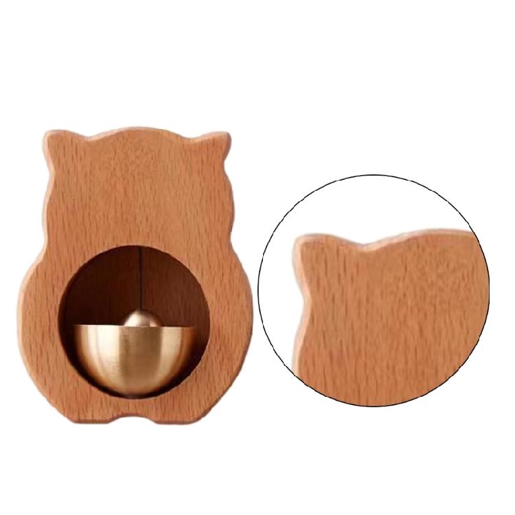 Doorbell Wood Windchime With Suction Installation Providing Calming Sound For Doorways And Interior