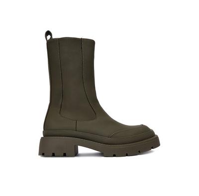 13096-10 Khaki Ankle Boots