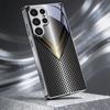 Metal V‑Shape Perforated Tech Electroplated Silver Phone Case For Samsung A31 A51 A71 A12 A22 A32 A42 A52 A06 A16 A17 A37 Cover
