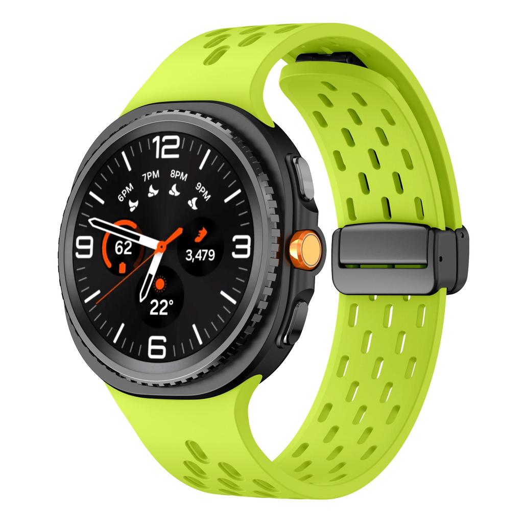 Silicone Strap for Samsung Galaxy Watch 8 40mm 44mm Magnetic Buckle No Gaps Band for Samsung Galaxy Watch 8 Classic 46mm Band