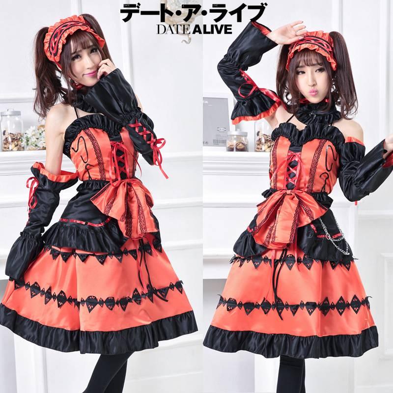 Exquisite Nightmare Tokisaki Kurumi Fancy Dress For Cosplay And Parties