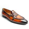 Fashion New Loafers Men Shoes Fashion Original Causal Design Handcrafted Patent Leather Elegant Business Office Monk Buckle Slip On Shoe
