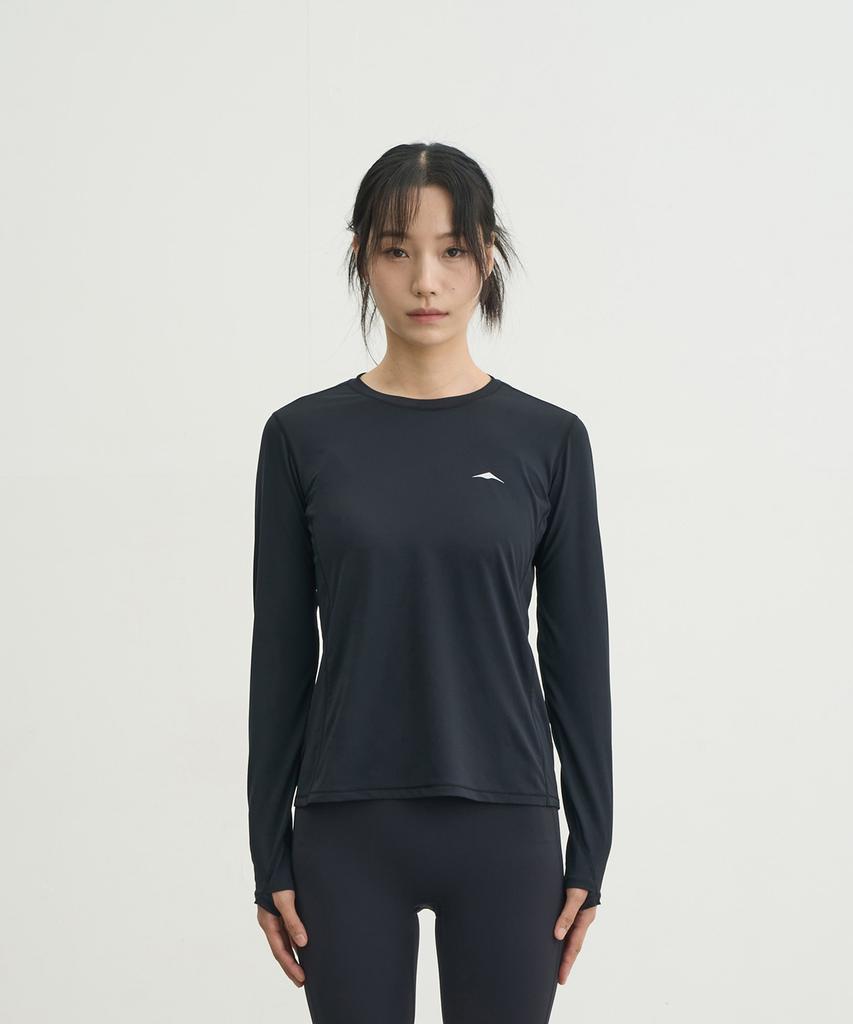 Goyoweeo W Logo Long Sleeve (Black)