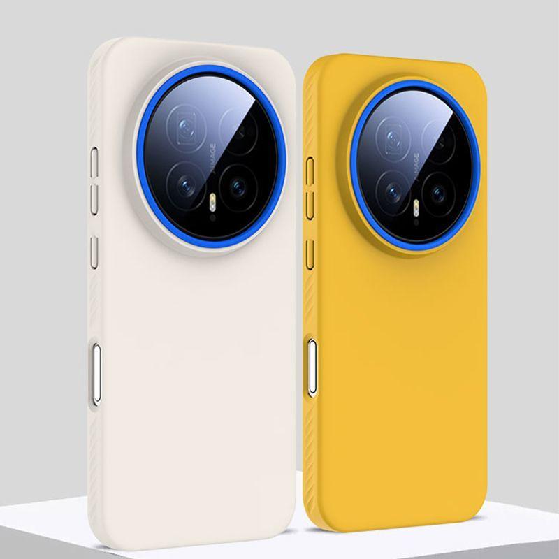 For Honor Magic8 Pro Case Magnetic Skin Feel Silicone Phone Back Cover For Honor Magic 8 Pro 5G Simple Shell Shockproof Bumper