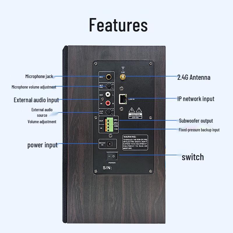 Weishu G5-9S Active SIP Network Conference Speaker (CN version)