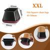 24 Pcs Chair Leg Floor Protectors Square,Silicone Chair Leg Protectors Caps Covers for Hardwood Floors,Furniture Pads Sliders with Wrapped Felt Bottom
