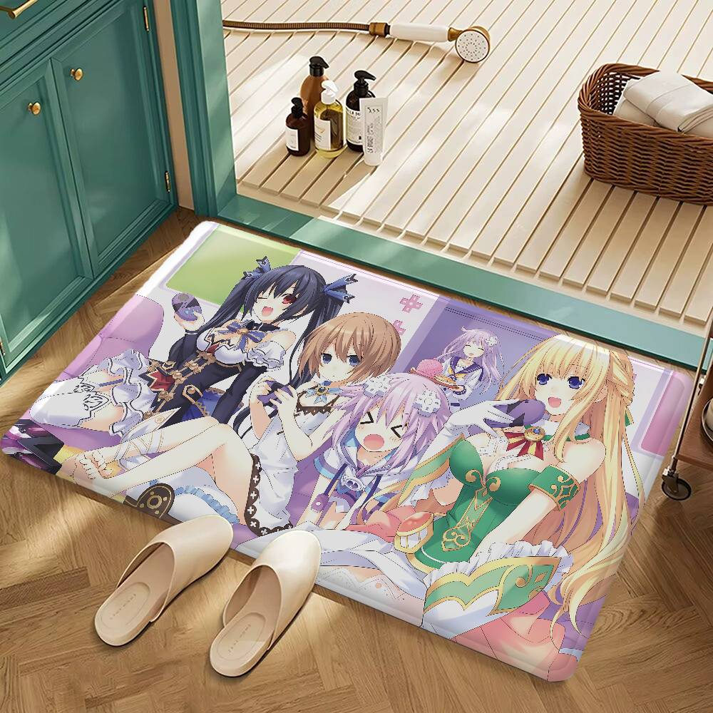 Hyperdimension Neptunia Anime Long Rugs Nordic Style Home Doormat Bathroom-Toilet Mats Bedroom Hotel Decor Mat 40cm x 60cm