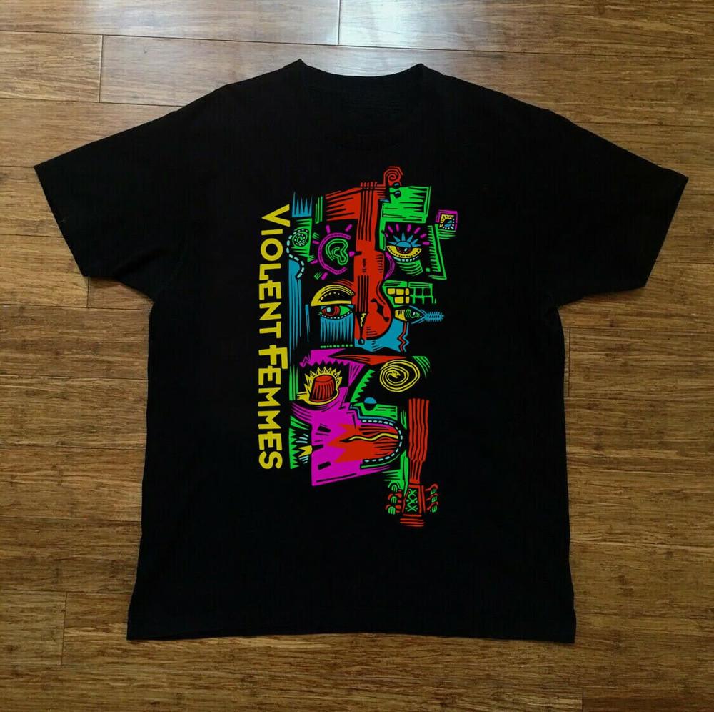 Vintage Violent Femmes Tour Short Sleeve Black Full Size Unisex Shirt BL190 Unisex T-Shirt M