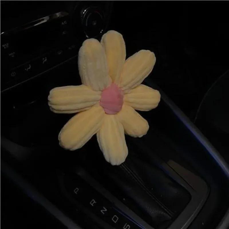 Cute Cartoon Car Handbrake Grip Covers Gear Shift Knob Cover Handle Plush Sleeve Winter Soft Warm Hand Brake Dino Corgi Ass