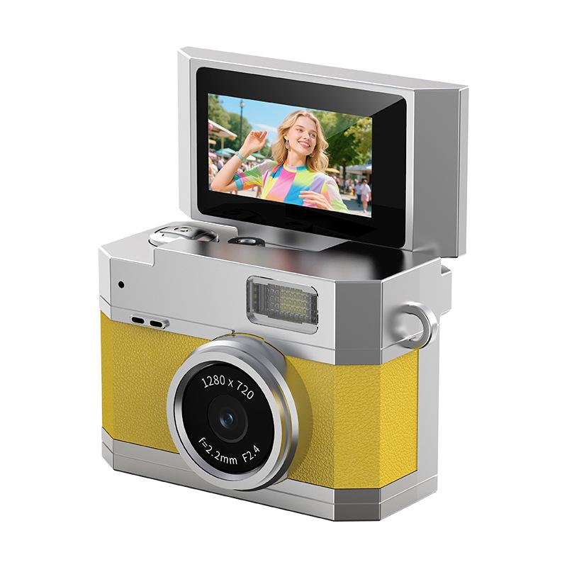 Retro CCD HD Thumb Flip Mini Digital Camera for Kids