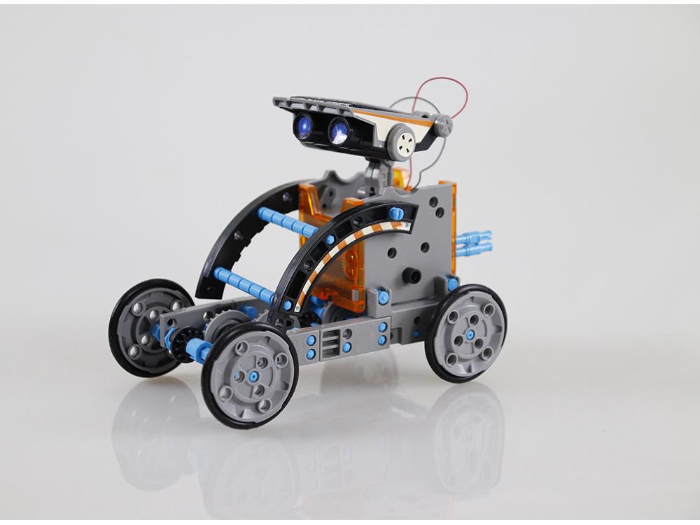 13-in-1 DIY Solar & Battery-Powered Robot Car Toy