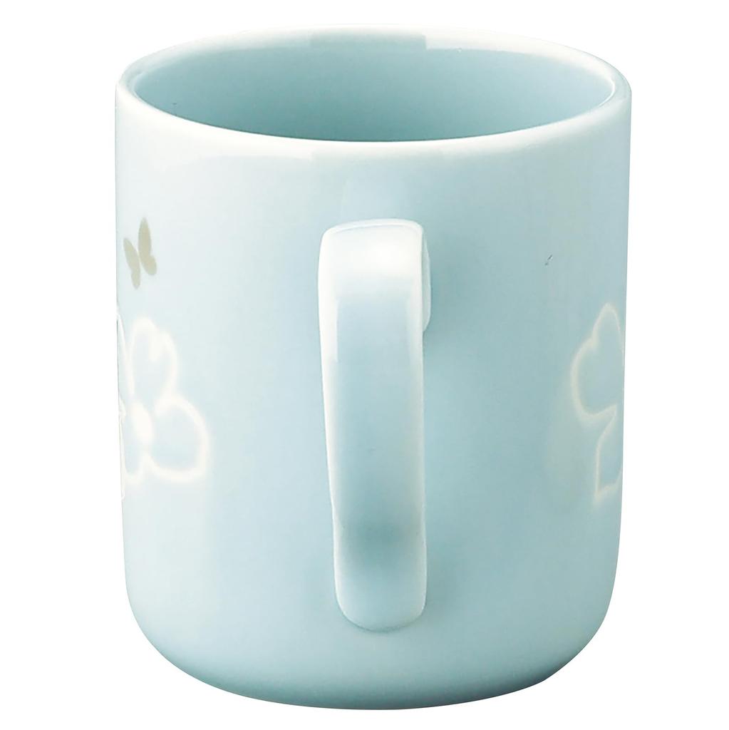 Hanae Mori Pair of Floral Dishwasher and Microwave Perfect As a Gift or Wedding Made In "Fleur" Mugs, Approx. 300ml, Design, Safe, Gift, Japan,