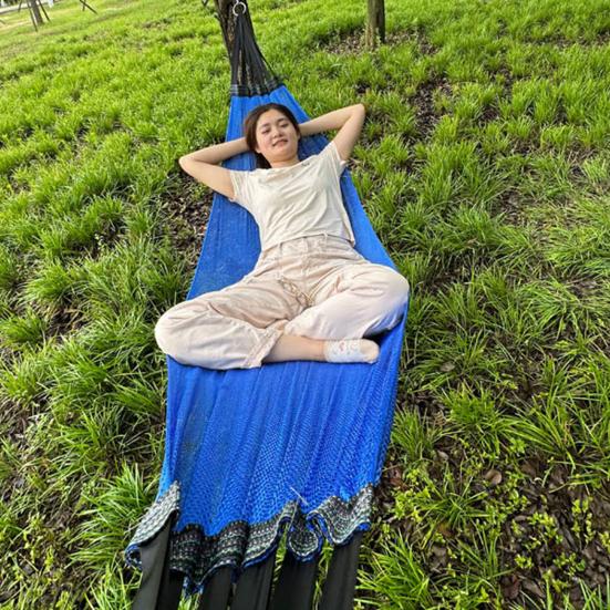 Outdoor Hammock with Carry Bag Single Person Camping Portable Heavy Duty Garden Patio Balcony Porch Backyard