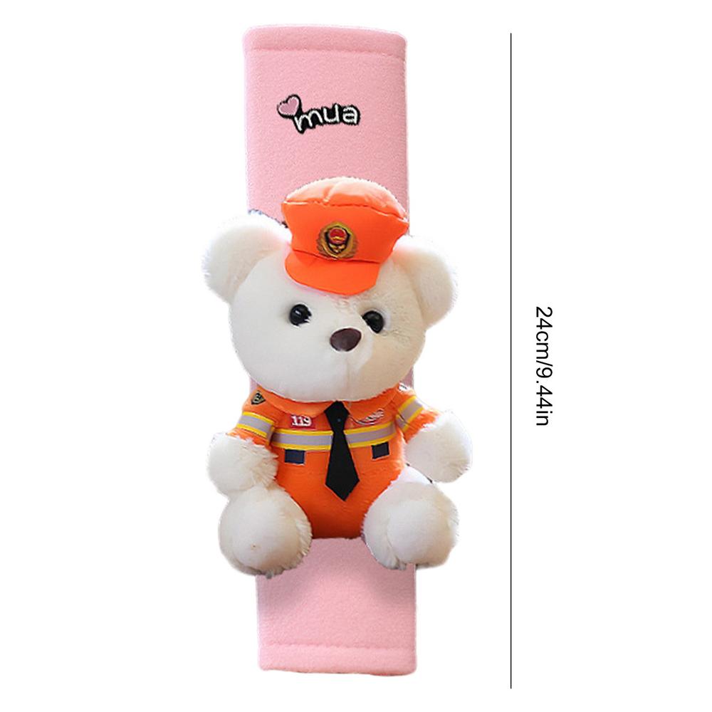 For Car Car Seat Belt Shoulder Pad Truck Cartoon Bear Seatbelt Pad Shoulder Strap Cover Comfortable Car Seat Belt Pads Harness