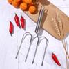 Meat Ham Roaster Stainless Steel Chicken Carving Fork Lifter Turkey Fork Barbecue Tool