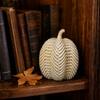 Faux Wicker Pumpkin Halloween Decorations Centerpiece and Fall Home