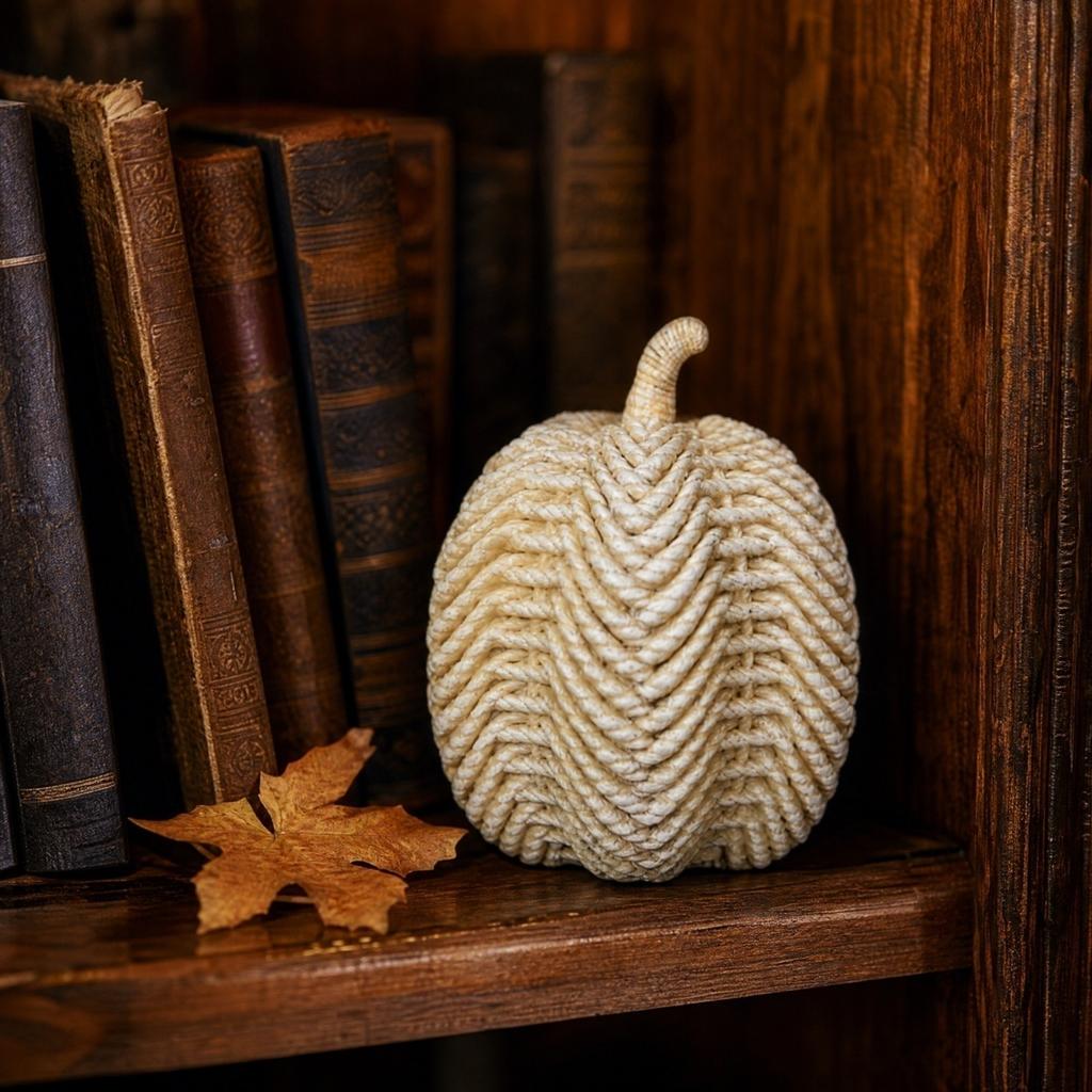 Faux Wicker Pumpkin Halloween Decorations Centerpiece and Fall Home