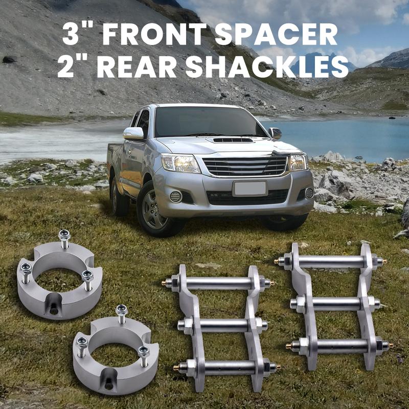 Front 3 Inch Rear 2 In Lift Kit For Toyota Hilux Vigo 4WD Strut Spacer Shackle