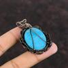 Smithsonite Pendant Copper Wire Wrapped Pendant Natural Gemstone Pendant Copper Jewelry Handmade Pendant Wire Wrapped Jewelry Gift For Him