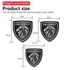 Stainless Steel Car Front Sticker Rear Badge Steering h Wheel Cover Lion Logo for Peugeot 308 3008 2008 306 307 408 407 5008 508