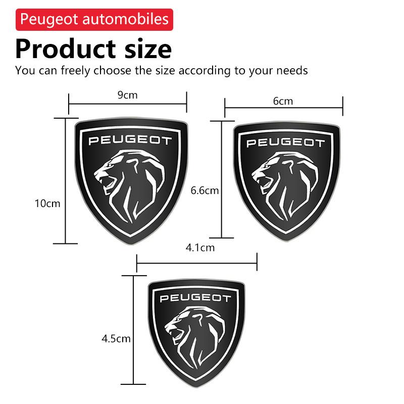 Stainless Steel Car Front Sticker Rear Badge Steering h Wheel Cover Lion Logo for Peugeot 308 3008 2008 306 307 408 407 5008 508