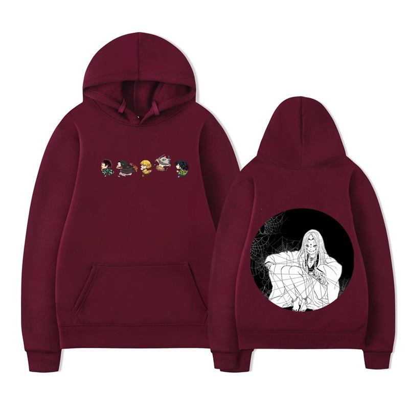 Démonická mikina přes hlavu Demon Slayer Kimetsu no Yaiba Potisk Mikina Pánská Dámská Oversized Ležérní Mikina Streetwear