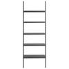 VidaXL 5-Tier Leaning Bookshelf Black 64x34x185.5 Cm 336378