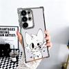 Cute B-Boykisser Catoon Plating Phone Case For Samsung Galaxy S24 S25 FE S26 Edge S23 Ultra S22 S21 Plus S20 Anti-Fall Airabag C