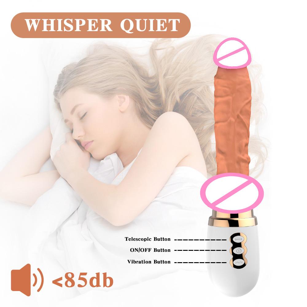 Automatic Plug Gun Machine Electric Dildo Simulation Telescopic Vibrator Female Masturbator Adult Sexmachine Sex Toy For Women