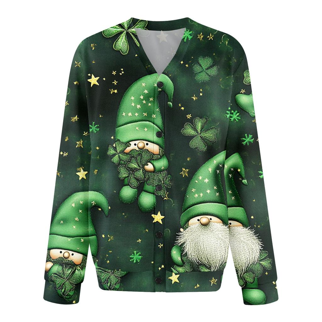 Pánský ležérní módní kardigan s dlouhým rukávem a jednořadým zapínáním na knoflíky