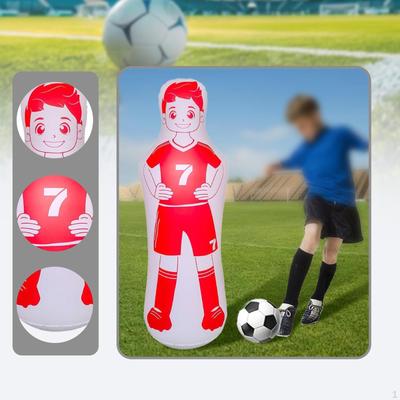 Aufblasbare Fußball-Puppe Luft-Schaufensterpuppe Dribbling Passübungen Leichtgewichtige Fußball-Trainingsstangen