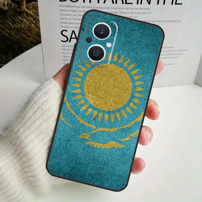 Kazakhstan Flag Phone Case For OPPO Reno 8T 14F 13 F 12 11 10 14 Pro 7 8 Lite OPPO Find X8 X6 X5 X9 Pro Cover
