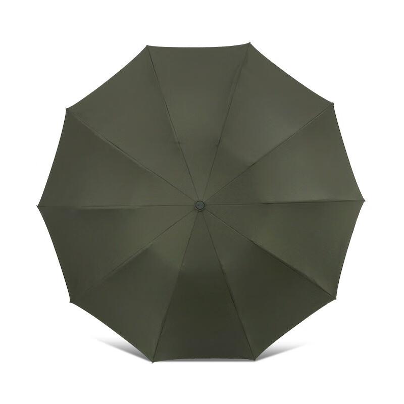 Heaven Umbrella Full Steel Large Umbrella Fully Automatic Folding Business Solid Color Wind Resistant and Water Repellent Dual Use Umbrella Classic