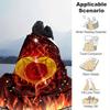 1pc Rose Flame Printing Lightweight Flannel Blanket, Comfortable and Warm Blanket, for Camping Sofa Bed and Couch Office, Gift