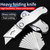 10/30/50Pcs Heavy-Duty Fast Repair Knives, Round Hook Carpet Cutter, Trapezoid Wallpaper Art Knife Blades, Renovation, Wire Stri
