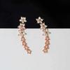Star Flower Stud Earrings Korean Style Korean Version Niche Exquisite Ins Style Design Earrings