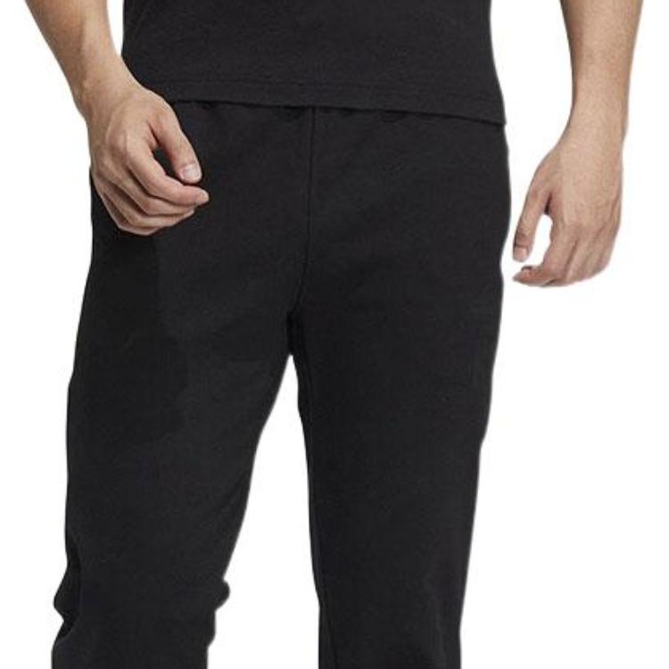 adidas Pantaloni da allenamento tinta unita con stampa logo da uomo Fondo Nero HM5168