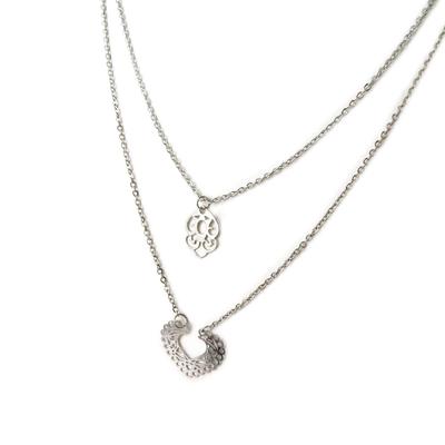[N8191] - Silver 'Carmen' Designer Necklace