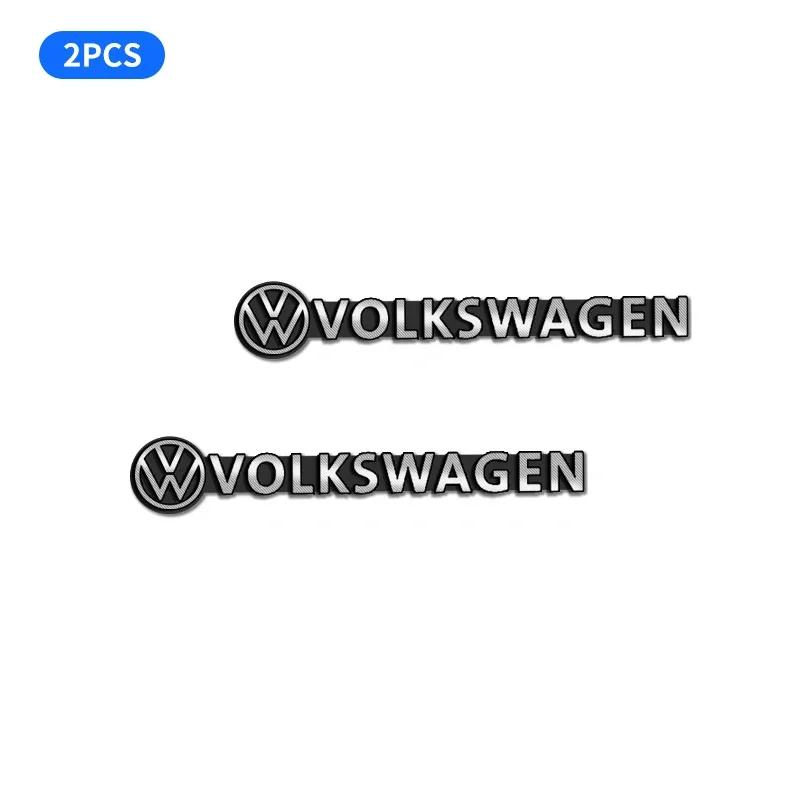 

Car For Volkswagen VW 4pcs car audio decorate 3D Aluminum Badge Emblem Sticker For Volkswagen GTI R-Line R Polo Golf T5 Passat