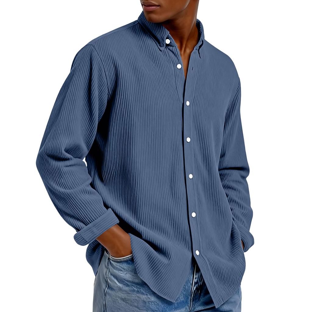 Men Up Casual T Shirt Long Sleeve Loose Fit Tops Fall Fashion Regular Fit Cardigan Tops