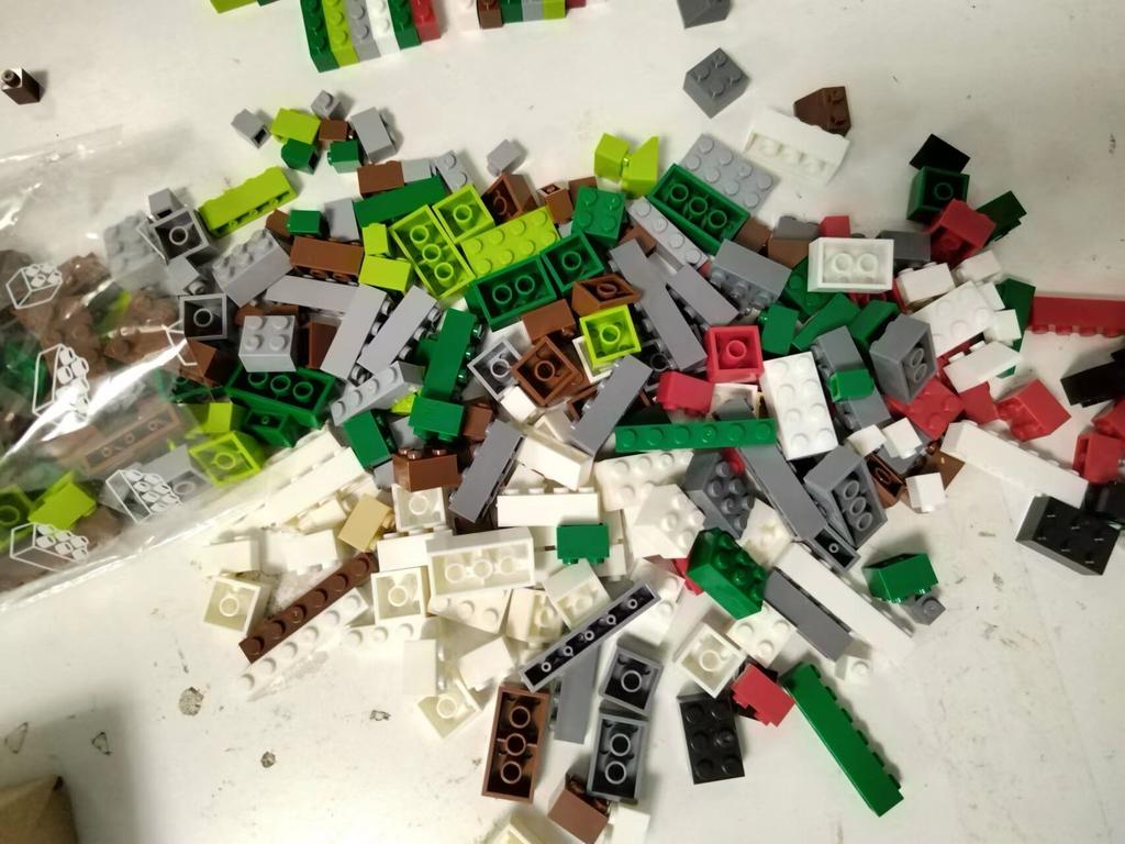 Bulk Building Blocks Large bricks 17 Single colour 260g Free assembly Compatible Children's educational creative toys DIY