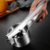 Stainless Steel Manual Stuffing Squeezer Bottom Hole Potato Masher Vegetable Dehydrator  Household
