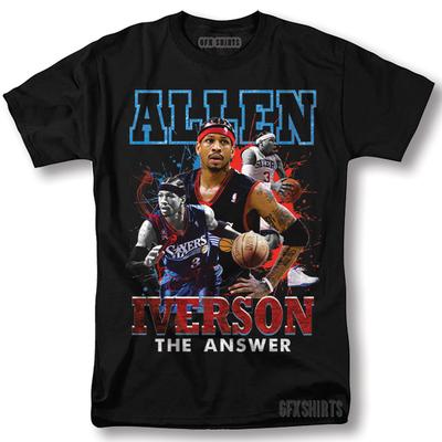 Allen Iverson The Answer Maglietta, Ai3 Allen Iverson T-Shirt Poster Grafica